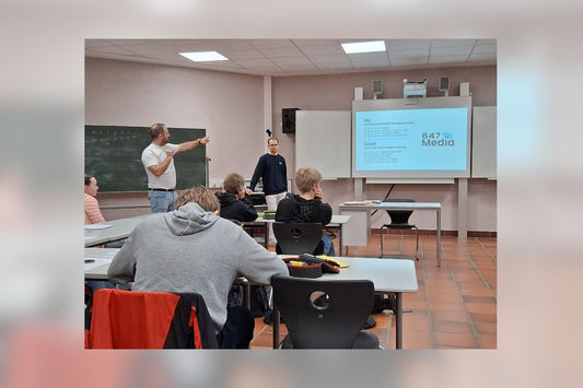 647 Media zu Gast in der Oberzent Schule – Einblick in Unternehmensgründung
