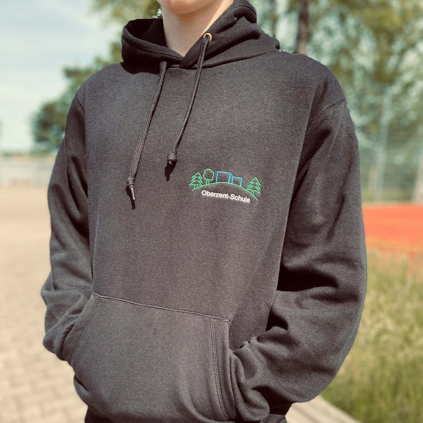 Kapuzen-Sweatshirt mit Logo der Oberzent-Schule