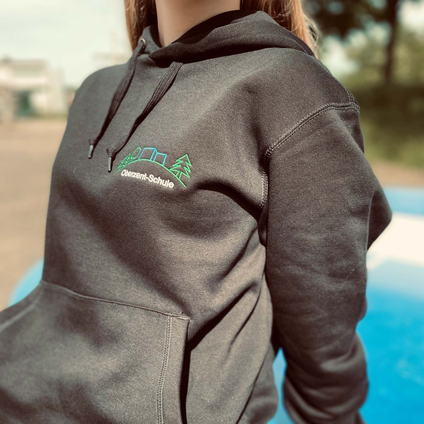 Kapuzen-Sweatshirt mit Logo der Oberzent-Schule