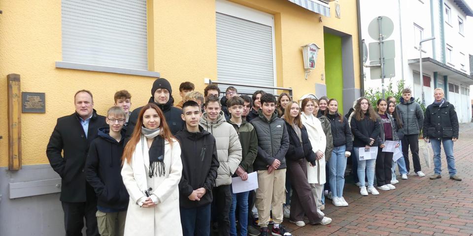 Gedenkgang der Oberzent-Schüler in Beerfelden