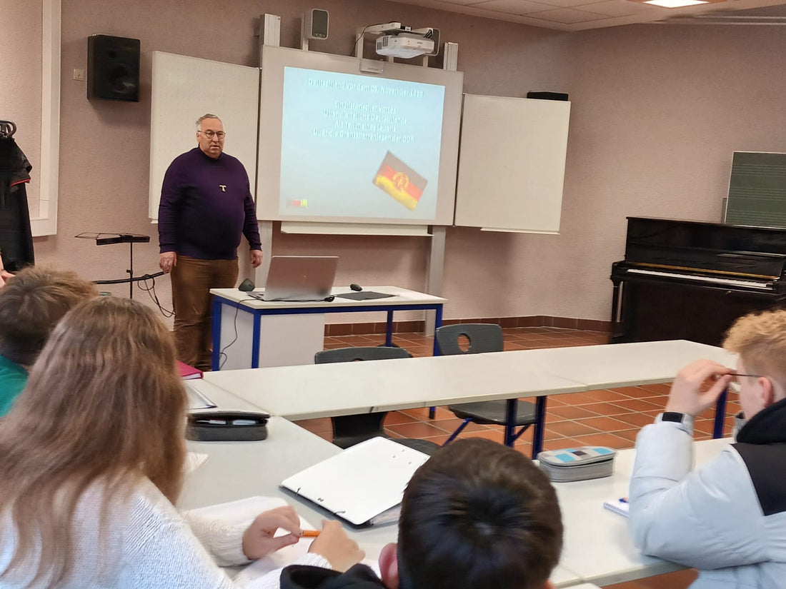 Volkmar Raabe besucht die Oberzent-Schule